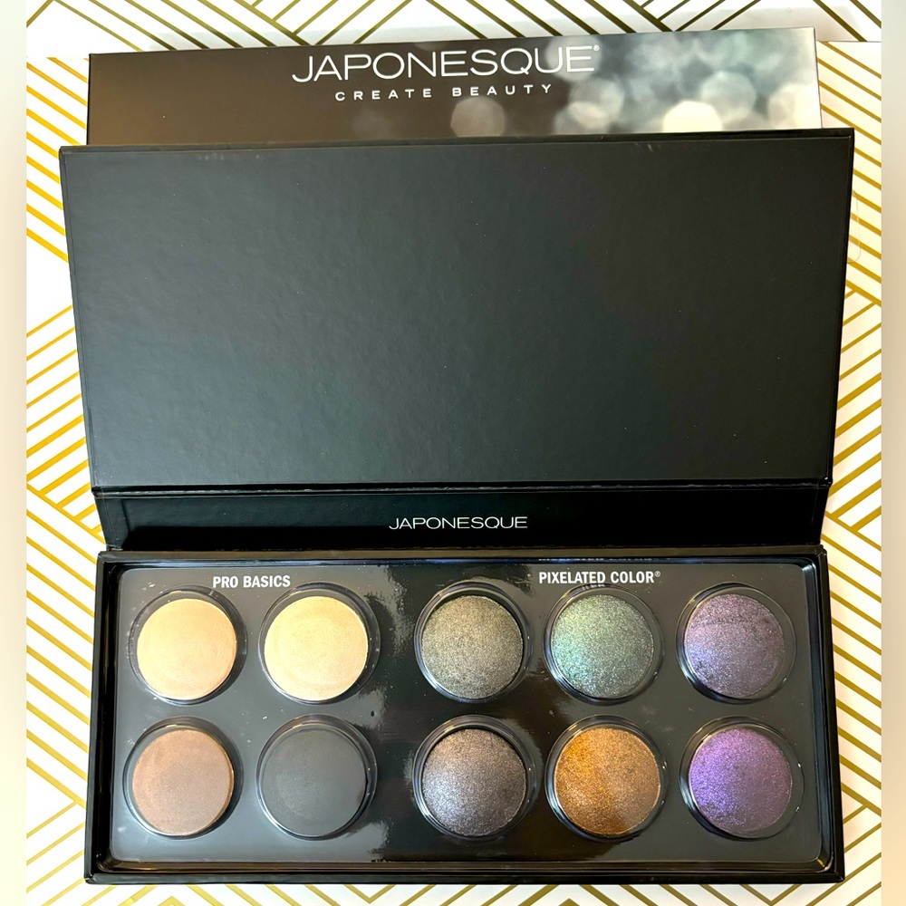 JAPONESQUE PIXELATED COLOR EYE SHADOW PALETTE HIGH PIGMENT PRISMATIC